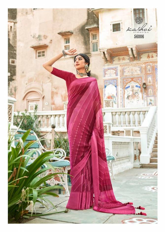 Kashvi Rangat New Exclusive Wear Printed Georgette Designer Saree Collection
